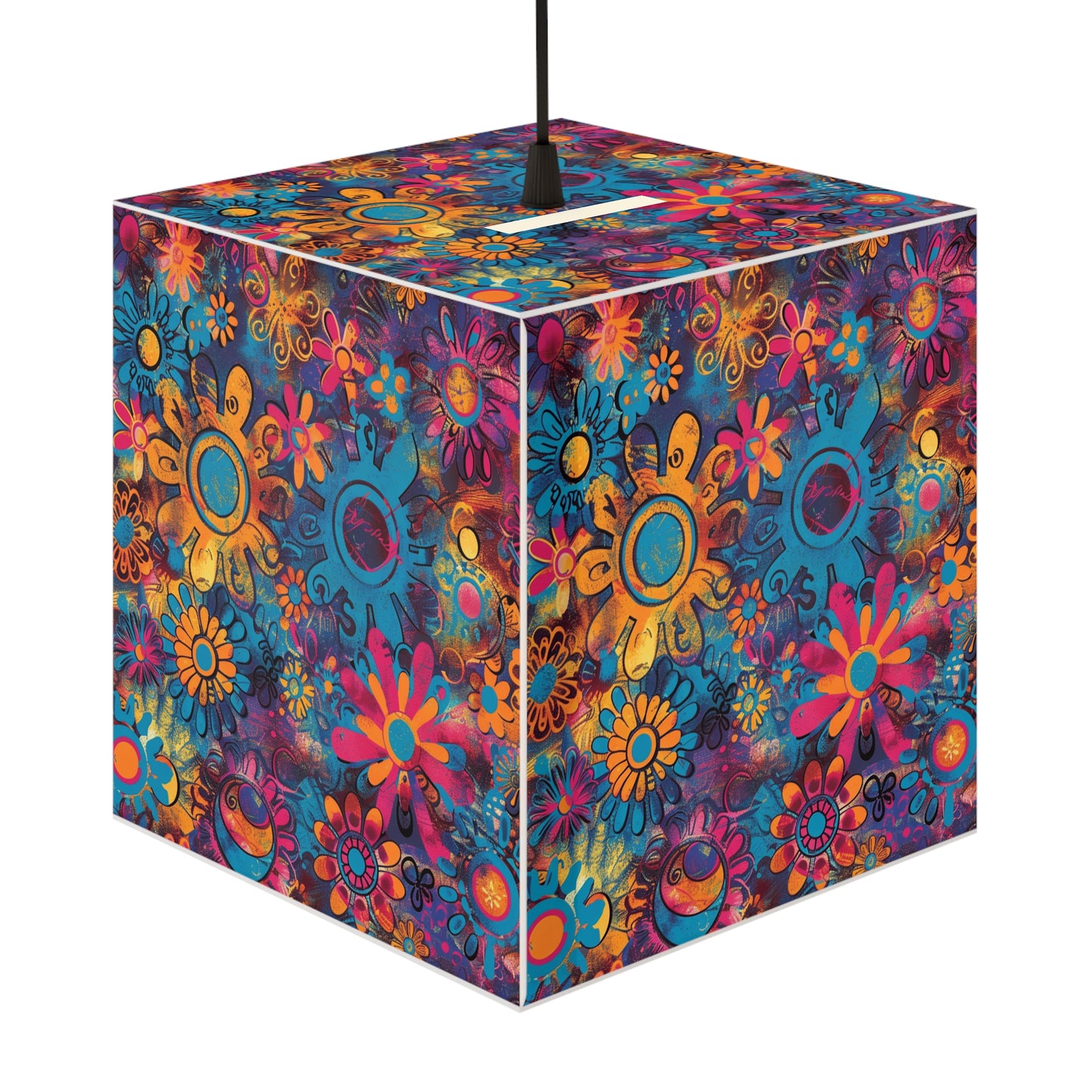 'Hippie/Retro' Seamless Patterns Relaxing Cube Light - Collection 2