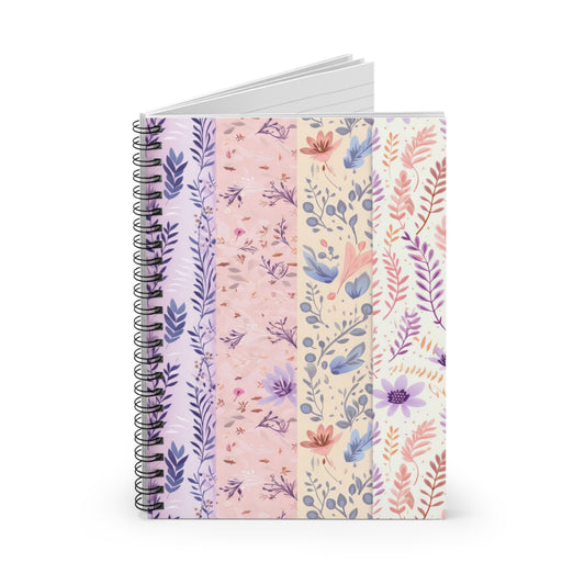 BOHO Style Spiral Notebook - Ruled Line - 1