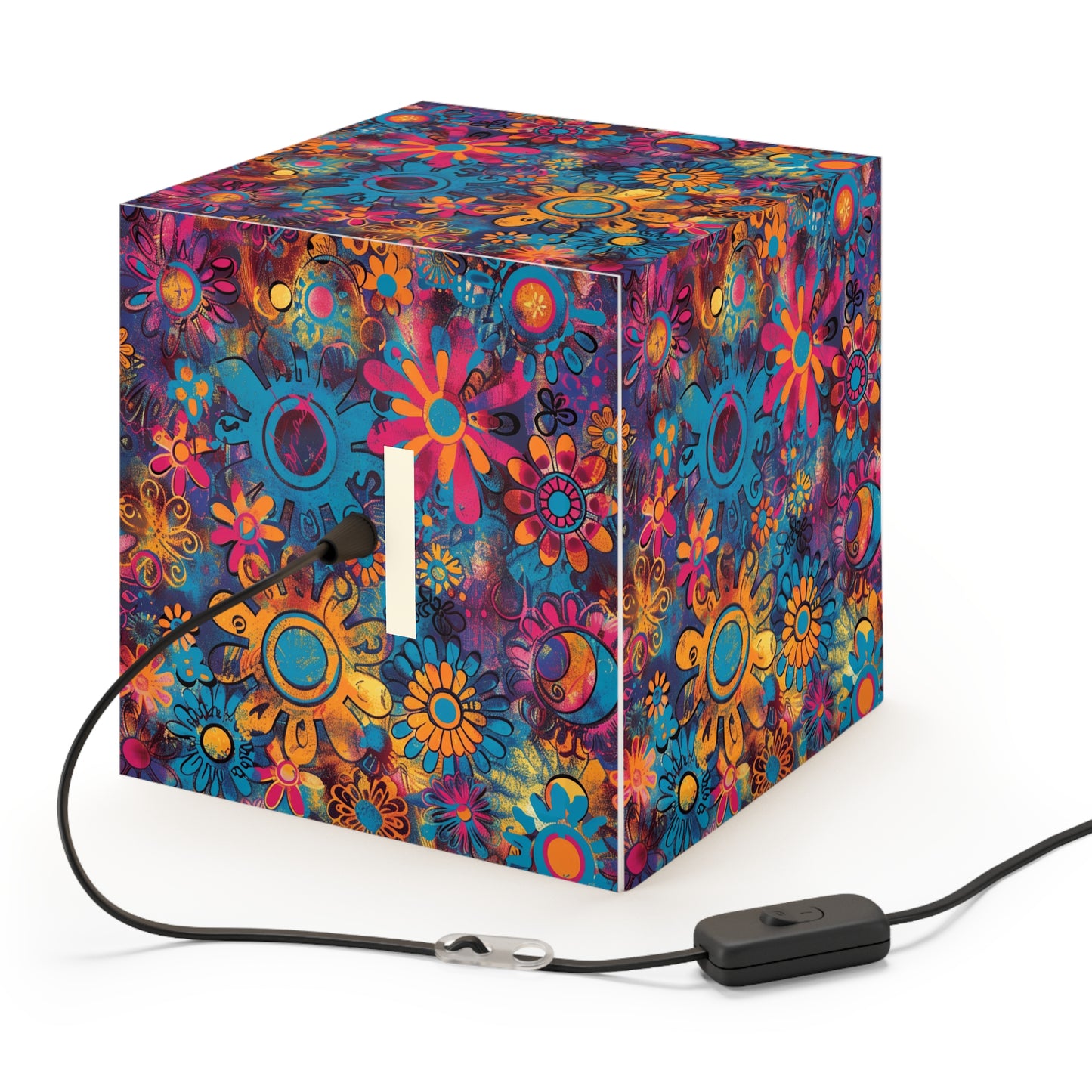 'Hippie/Retro' Seamless Patterns Relaxing Cube Light - Collection 2